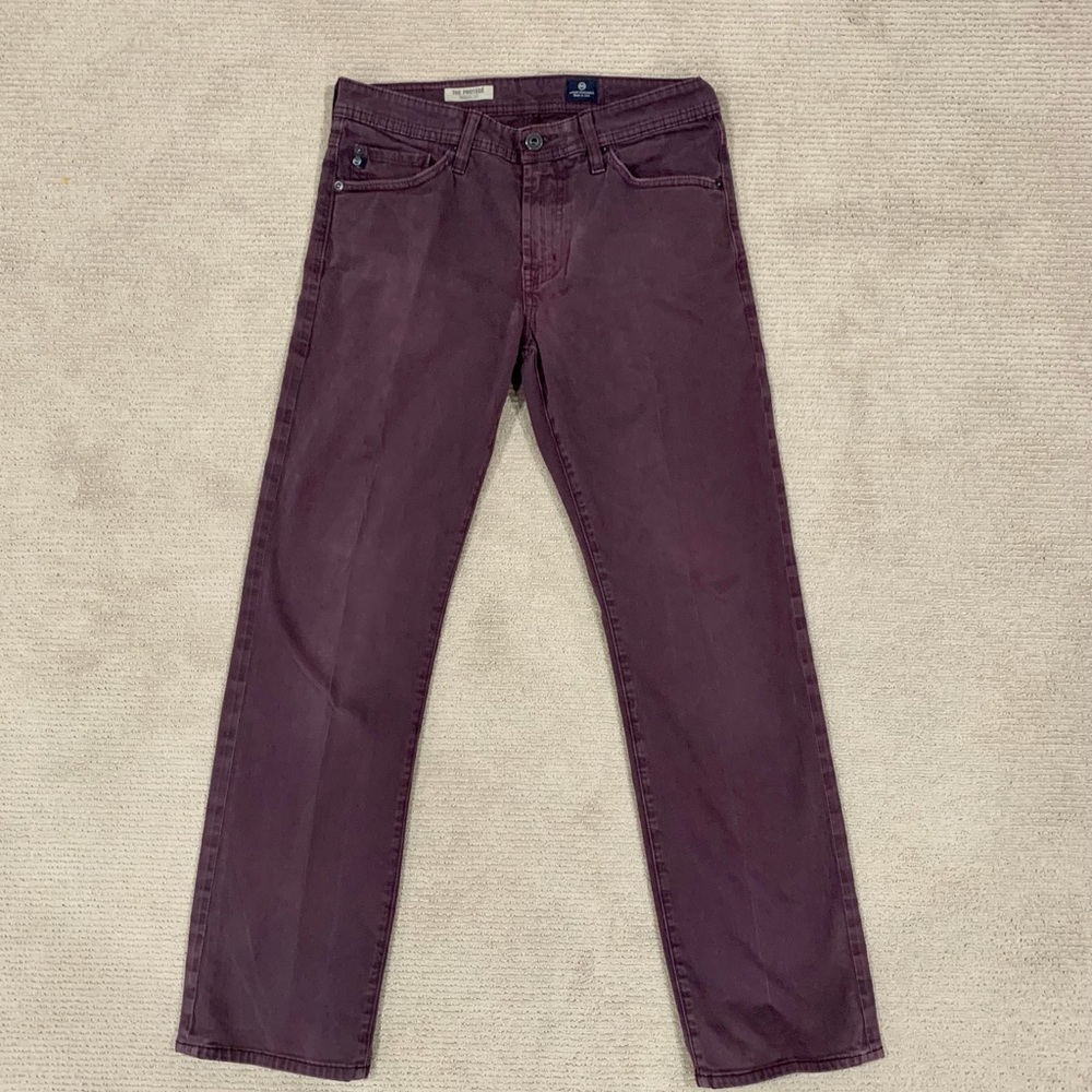AG Mens plum The Protégé pant